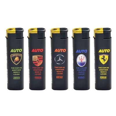 Gepersonaliseerde kleuren Sigaretten aansteker met gepersonaliseerd logo Plastic materiaal