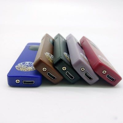 Aanpassing USB Oplaadbare Plastic Winddicht Elektrische Fingerprint Piezo Lighter