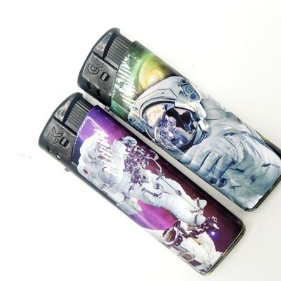 Cr Electronic Gas Torch Lighter met Frost Painting De perfecte dagelijkse metgezel