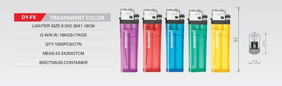 Aanpasbare Dongyi Flint Gas Lighter Dy-F6 Hervulbaar en aanpassing door Dongyi