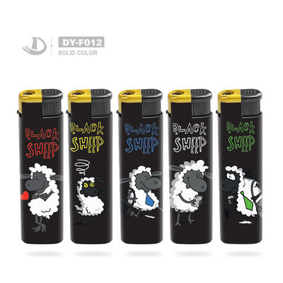 Gepersonaliseerde kleuren Sigaretten aansteker met gepersonaliseerd logo Plastic materiaal