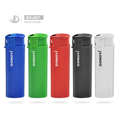Model nr. DY-007 Dongyi Rubber Color Cigarette Elektronische aansteker met vijfkleurige fakkel