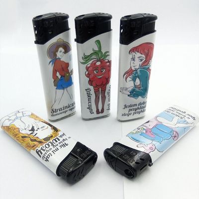 Torch 2022 Dongyi Custom Logo Cigarette Electric Lighter met Lovely Girl 8.1*2.58*1.14CM