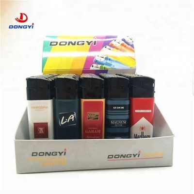 8.17*2.4*1.14 CM Torch Verpakte Sticker Elektrische wegwerp aansteker voor souvenir cadeau
