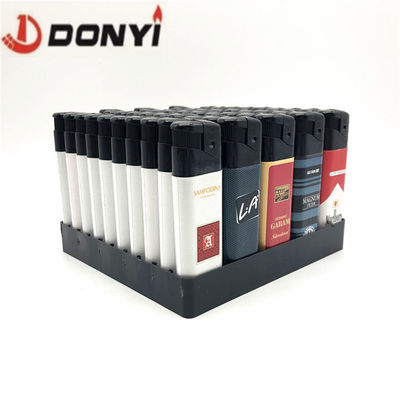 8.17*2.4*1.14 CM Torch Verpakte Sticker Elektrische wegwerp aansteker voor souvenir cadeau