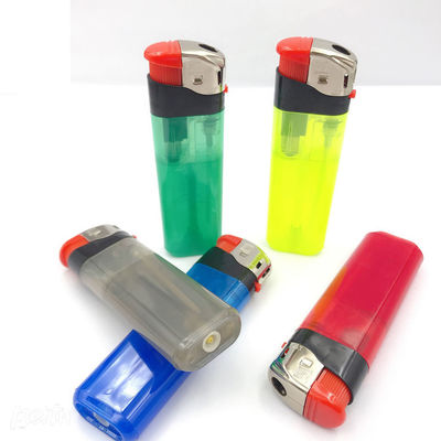 Kleurrijke plastic sigarettendoos met hervulbare elektrische gaslakker 1 stuk Min.Order