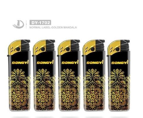Gepersonaliseerd Label Gouden Mandala Mode Sigaret Elektronische aansteker voor Gas