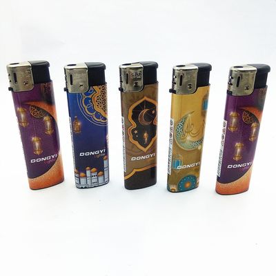 Dy-818 Gas Electronic Lighter met aangepast persoonlijk patroon 7.84*2.29*1.1 CM