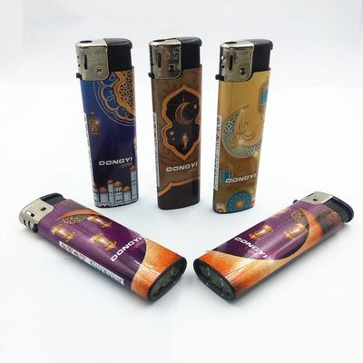 Dy-818 Gas Electronic Lighter met aangepast persoonlijk patroon 7.84*2.29*1.1 CM