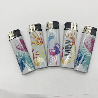 Dy-818 Gas Electronic Lighter met aangepast persoonlijk patroon 7.84*2.29*1.1 CM