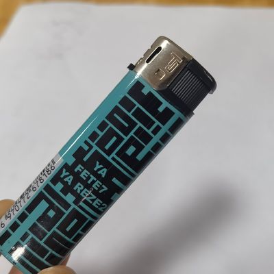 Gepersonaliseerd logo ISO9994 hervulbare plastic aansteker voor elektronisch roken