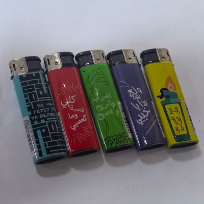 Gepersonaliseerd logo ISO9994 hervulbare plastic aansteker voor elektronisch roken