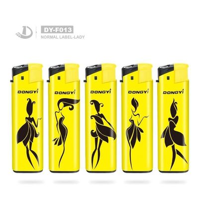 Dongyi Customized Label Windproof Gas Lighter EUR Standard ISO99994 DY-F013 Aanpassing