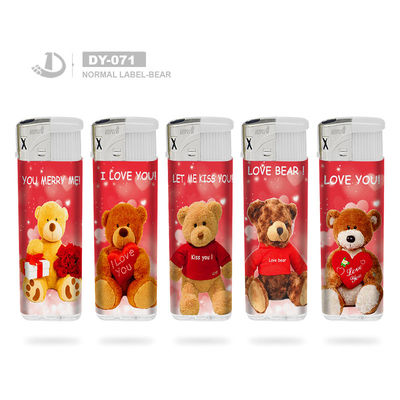 Red Lovely Bear Torch Elektronisch opvulbare sigarettengas aansteker met aanpassing