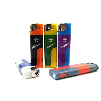 Kartongrootte 44*26*27cm Hervulbare elektronische zachte piezo vlamgasverlichting met LED
