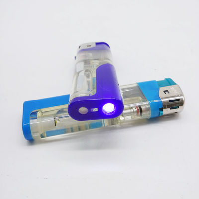 Vijfkleurige witte LED-lamp zachte vlam Elektronische aansteker Gas hervulbare sigaar aansteker