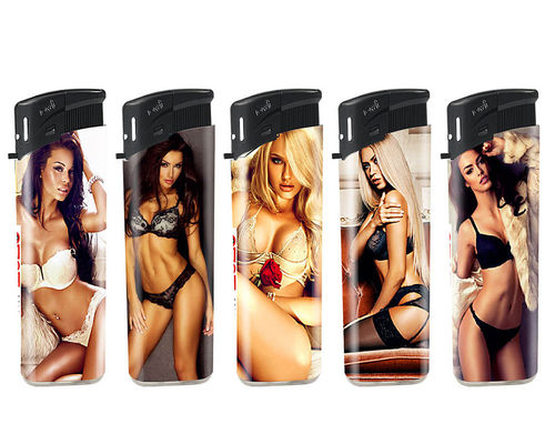 Plastic Custom Flame Incender Electric Lighter Wegwerp Sigaretten Gas Custom Logo