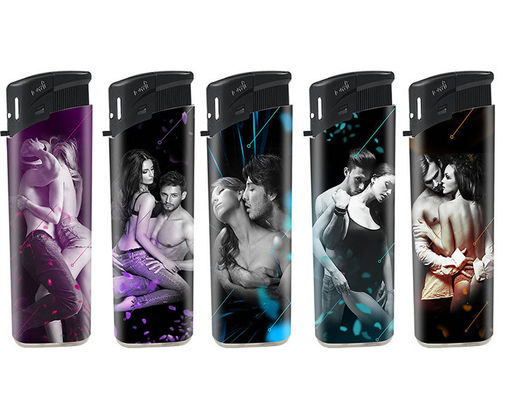 Plastic Custom Flame Incender Electric Lighter Wegwerp Sigaretten Gas Custom Logo