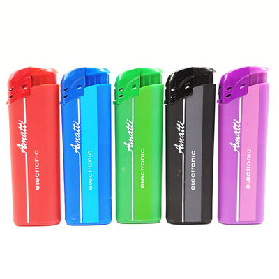 Elektrische gas aansteker OEM Printing Plastic Cigarette Lighter Customization 8.2*2.6*1.14CM