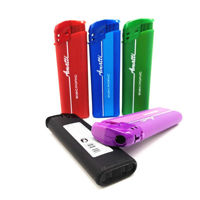 Elektrische gas aansteker OEM Printing Plastic Cigarette Lighter Customization 8.2*2.6*1.14CM