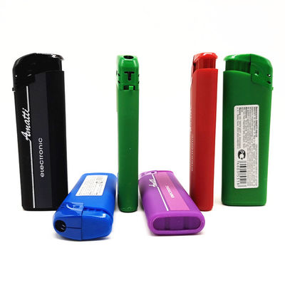 Elektrische gas aansteker OEM Printing Plastic Cigarette Lighter Customization 8.2*2.6*1.14CM