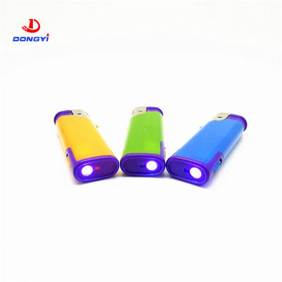Torch DY-F003 met LED-lamp Turbo Flame Butane Gas Electric Windproof Lighter