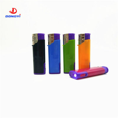 Torch DY-F003 met LED-lamp Turbo Flame Butane Gas Electric Windproof Lighter