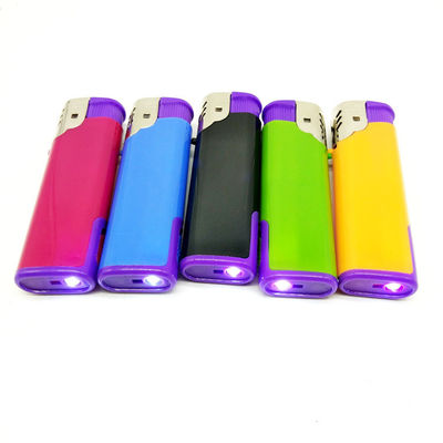 Torch DY-F003 met LED-lamp Turbo Flame Butane Gas Electric Windproof Lighter