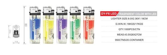 Flint gasverlichting met LED-licht Dy-F6 LED 80*23.6*11.8mm Keuken LED-verlichting