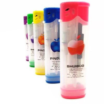 DY-F005 Torch Multicolor Refillable Windproof Plastic Lighter voor model nr. DY-F005