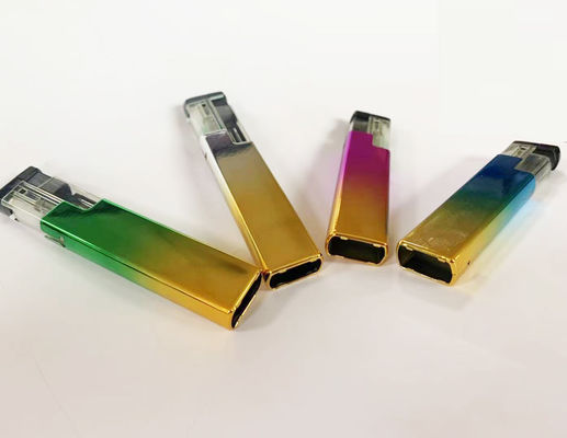 Plastic winddicht hervulbaar elektrisch gasverlichtingsapparaat met kleurrijke ijzeren oplaadbare