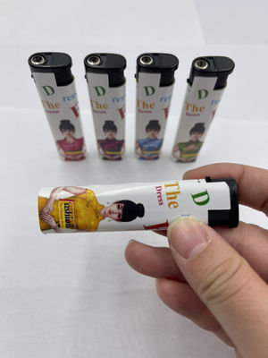 Donyi DY-F028 Plastic Smoking Butane Label Lighter met en goedkoopste model NO. DY-F028