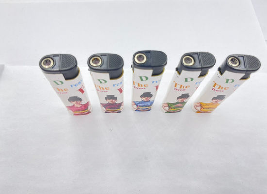 Donyi DY-F028 Plastic Smoking Butane Label Lighter met en goedkoopste model NO. DY-F028