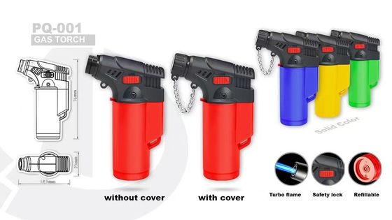 Op maat gemaakte aanvraag US 0.01/Piece Monsters Request Sample Dy-Pq001 Refillable Torch Lighter