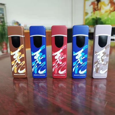 Custom Design USB-toorts aansteker met ontwerp en 8,2 * 2,3 * 0,95 cm