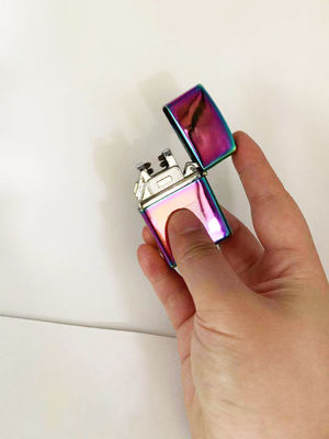 Metalen USB dubbelboog opladen waterdichte elektronische sigarettenanker in vijf kleuren