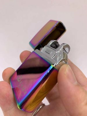 Metalen USB dubbelboog opladen waterdichte elektronische sigarettenanker in vijf kleuren