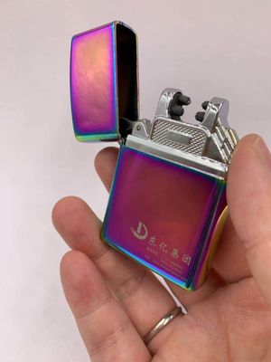 Metalen USB dubbelboog opladen waterdichte elektronische sigarettenanker in vijf kleuren
