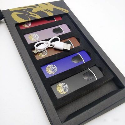 Gepersonaliseerde USB-plastic winddichte elektronische vingerafdruk sigarettenanker voor roken