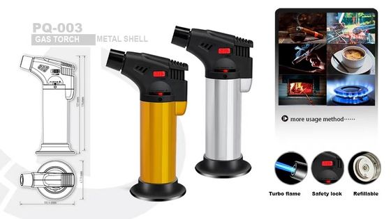 Plastic En13869 gecertificeerd Butane hervulbare gasverlichting voor de keuken Multiple Jet Torch